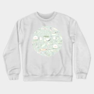 Baking Pattern | Mint Green | Texture Crewneck Sweatshirt